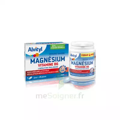 Alvityl Magnésium Vitamine B6 Libération Prolongée Comprimés Lp B/45 à VILLENEUVE-LOUBET